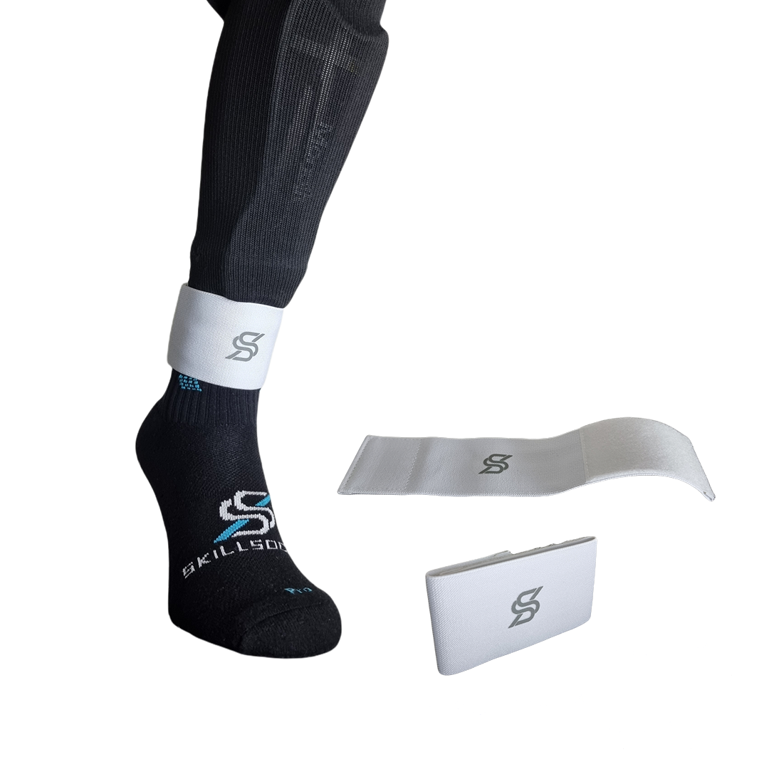 SkillStays: White - Shin Guard Stays